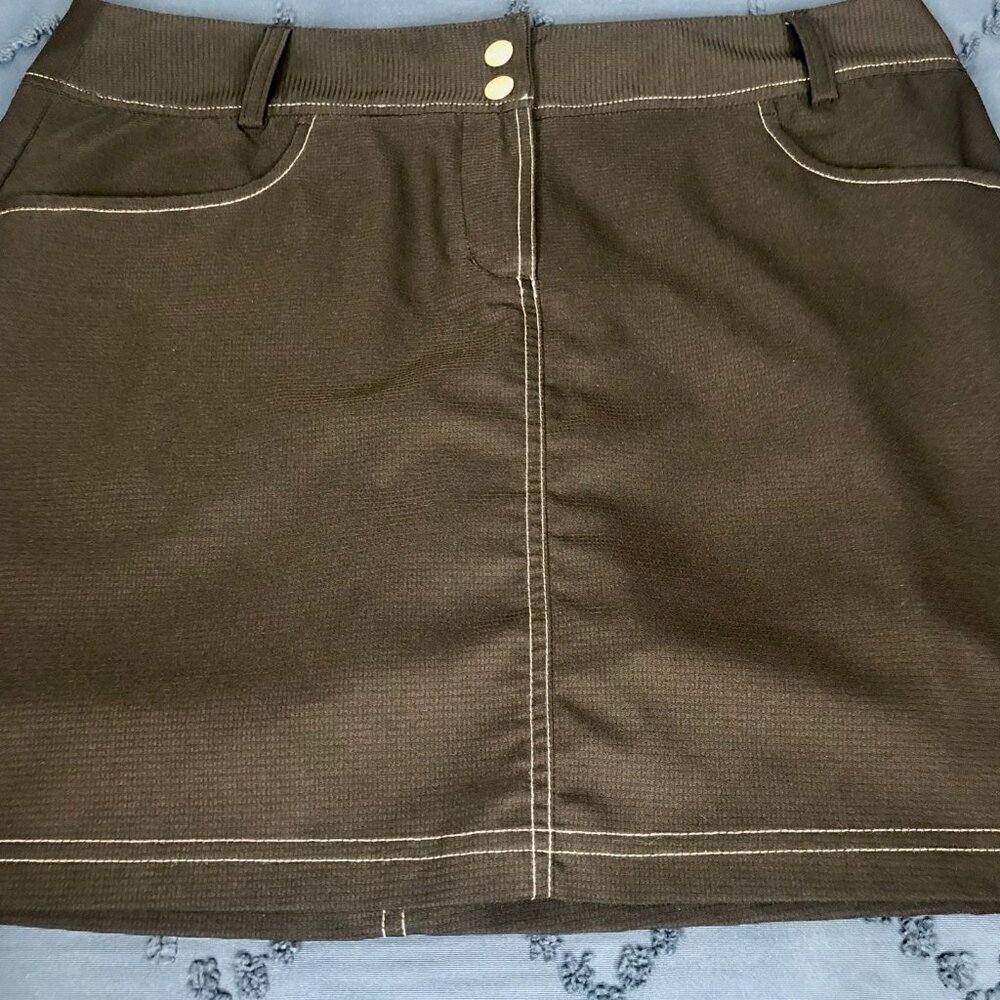 Adidas ClimaCool Golf Skort, Black, Size 10 - Picture 6 of 10